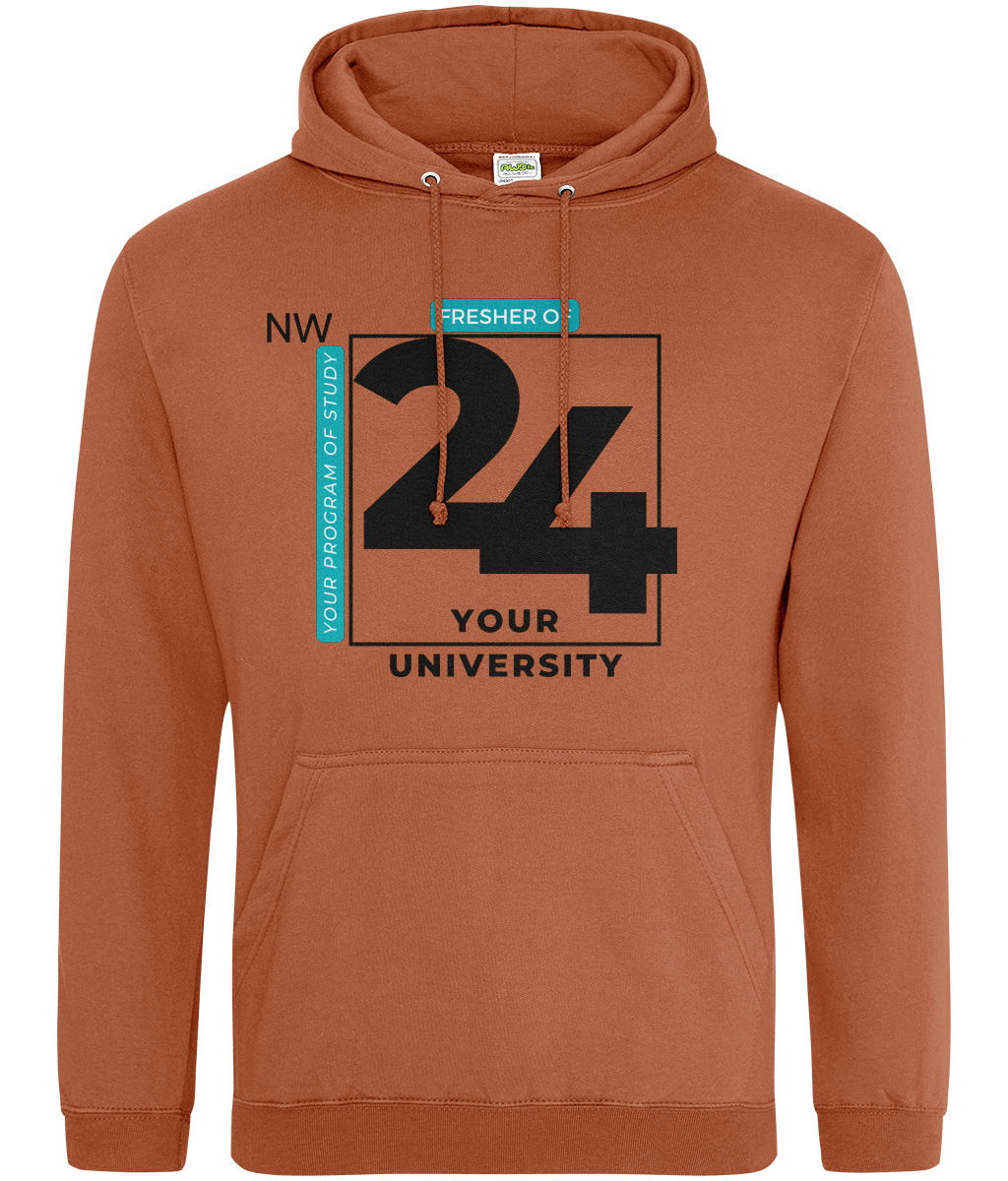 Bold Fresher '24 Design Hoodie