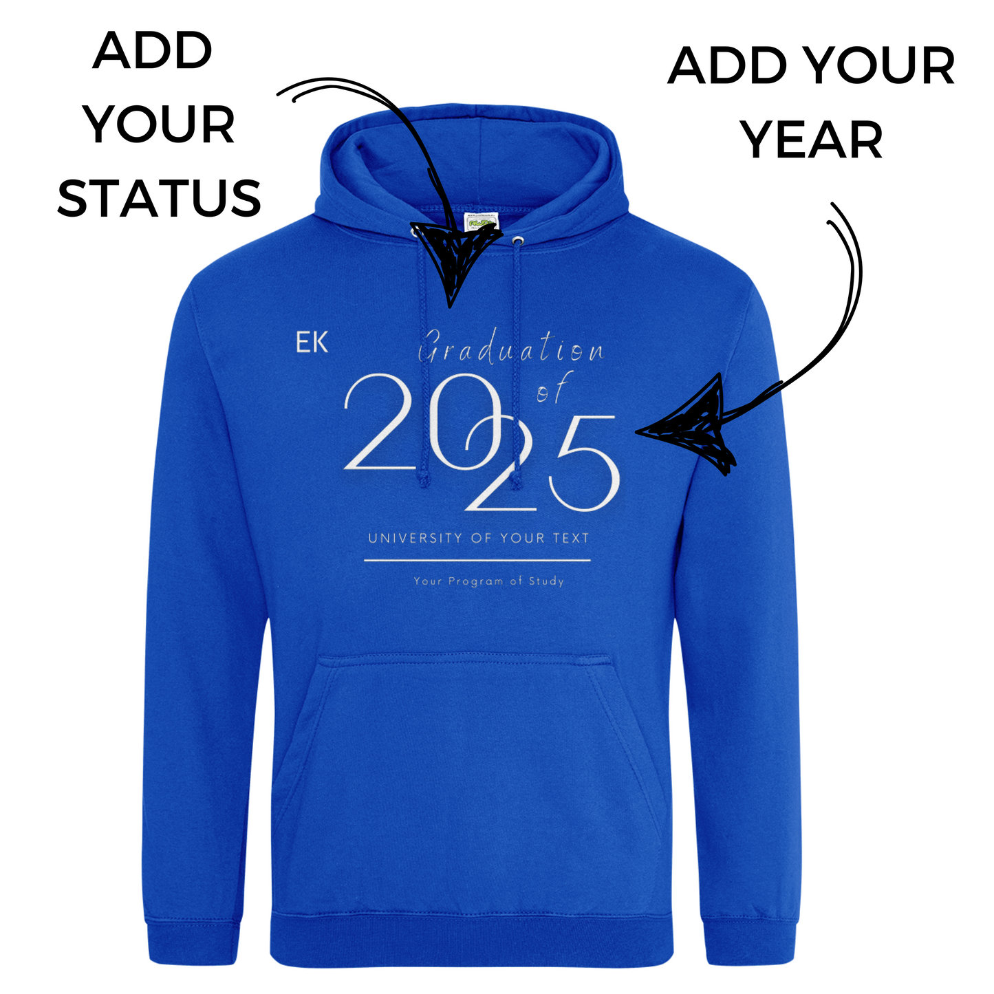 Fully Customized Horizontal Design Hoodie