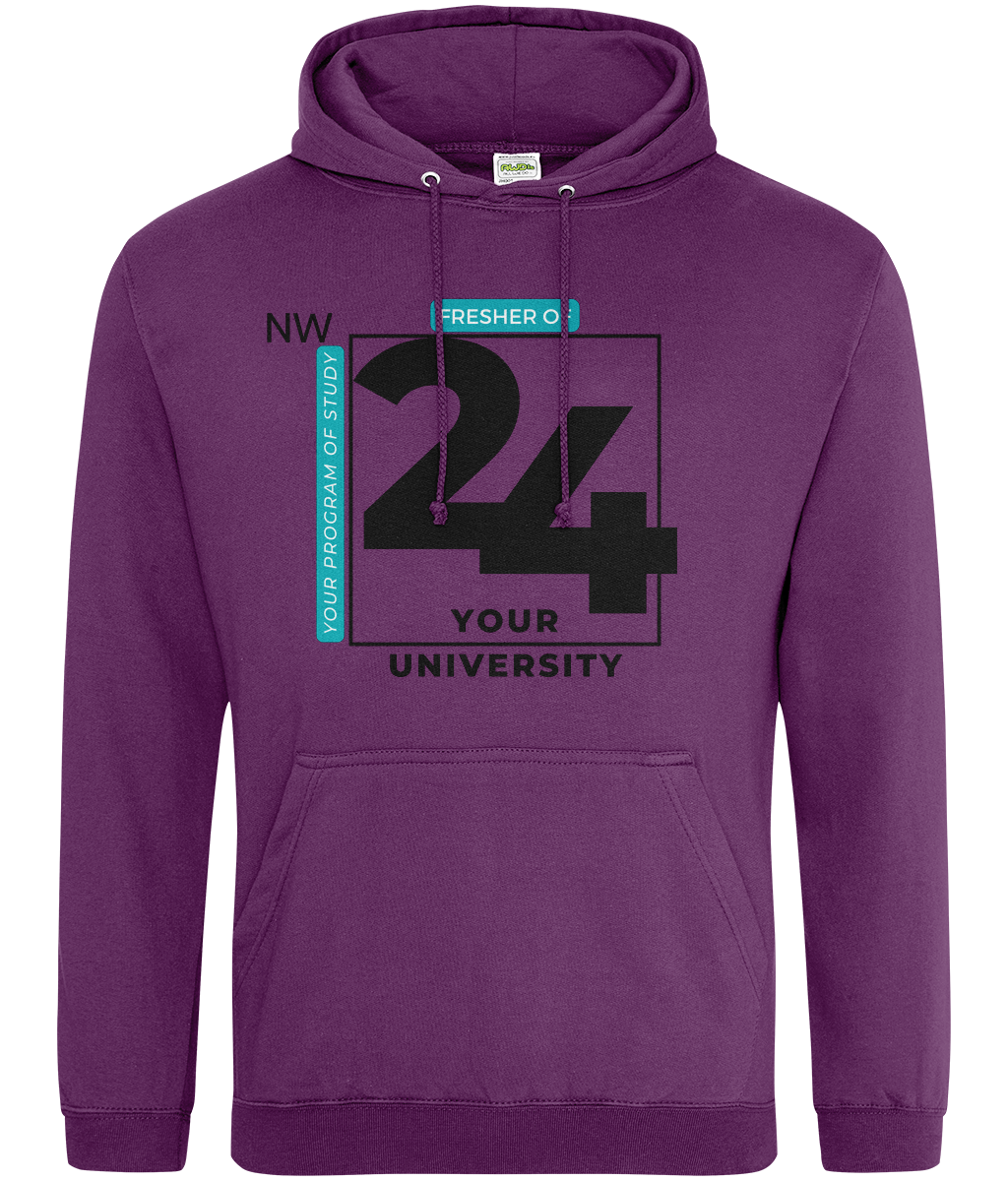 Bold Fresher '24 Design Hoodie