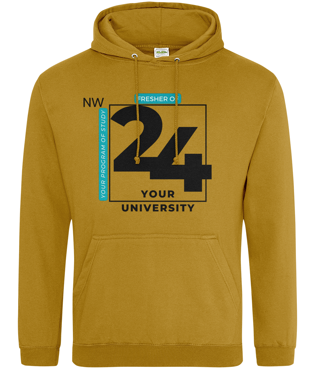 Bold Fresher '24 Design Hoodie