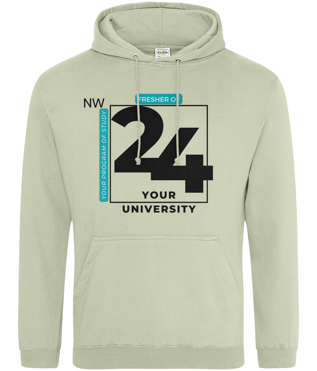 Bold Fresher '24 Design Hoodie