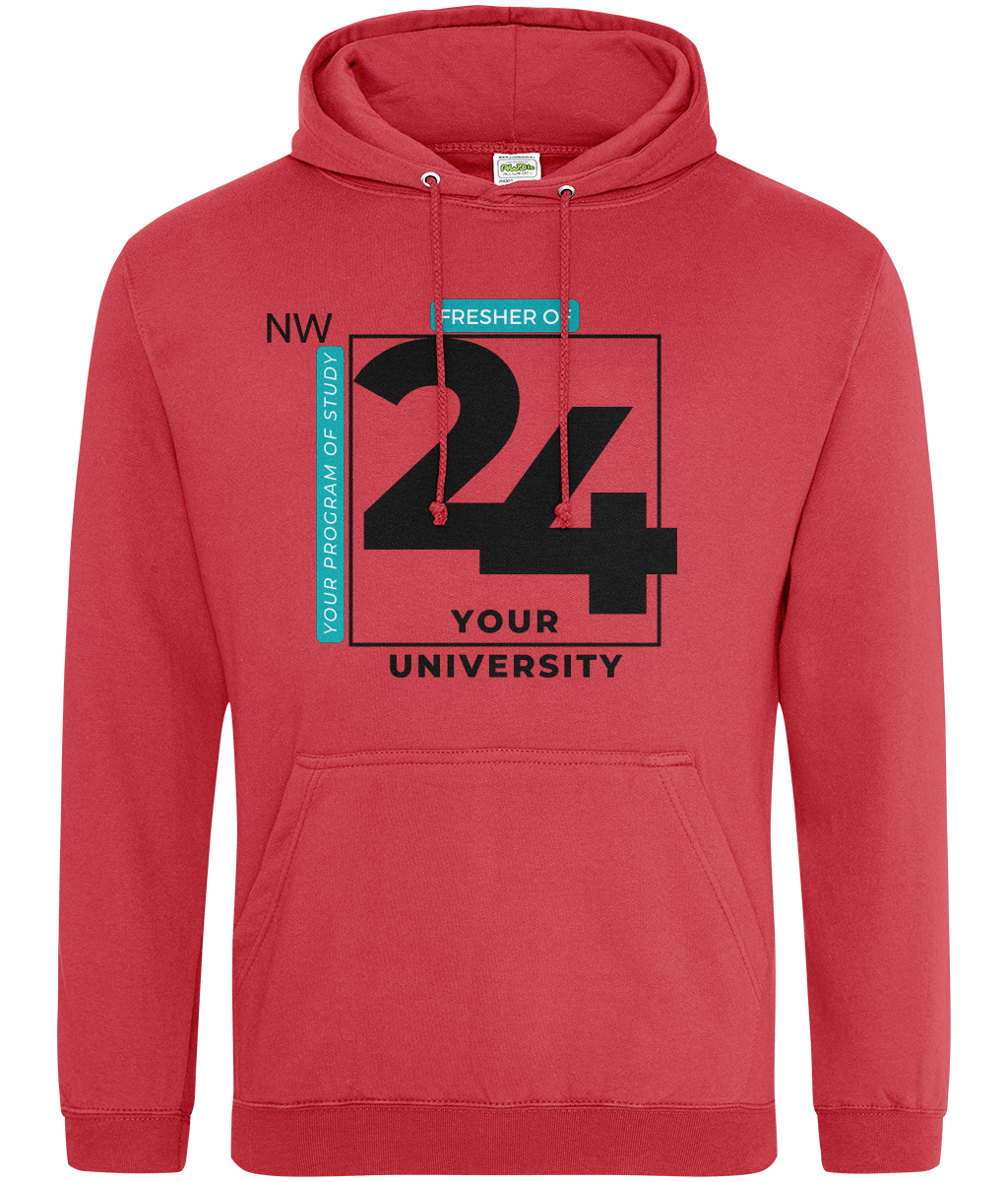 Bold Fresher '24 Design Hoodie