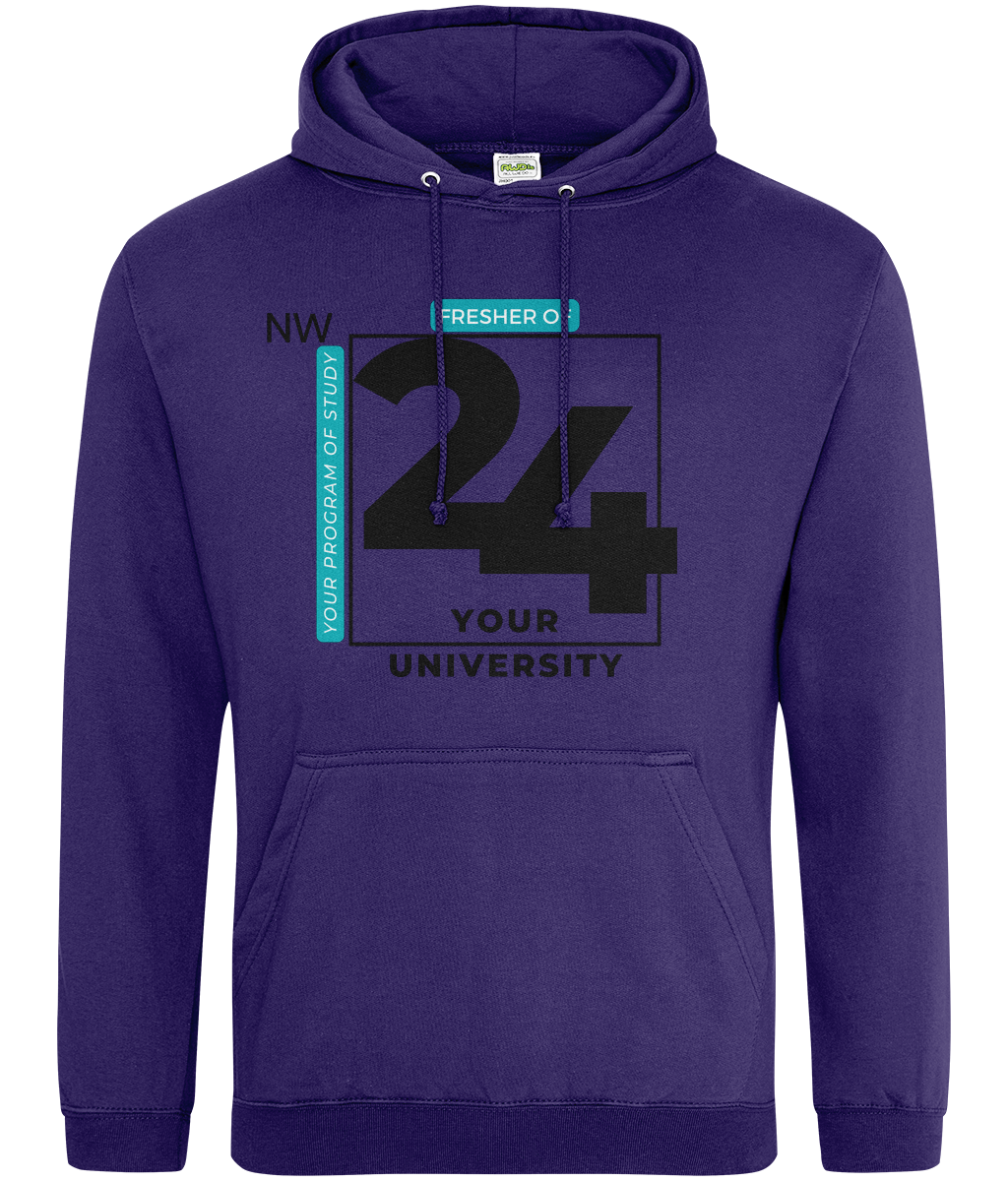 Bold Fresher '24 Design Hoodie