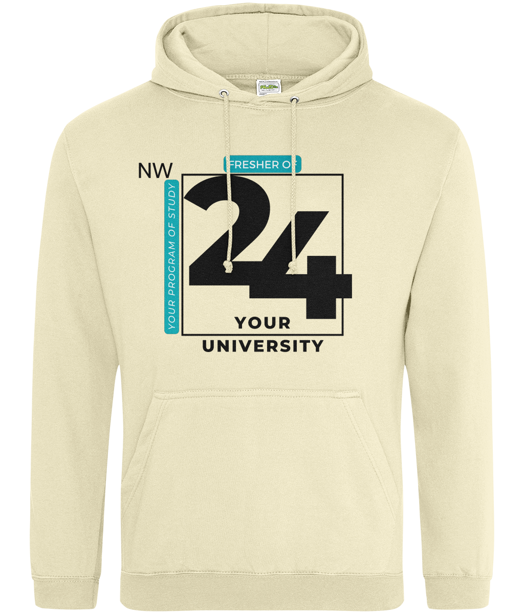 Bold Fresher '24 Design Hoodie